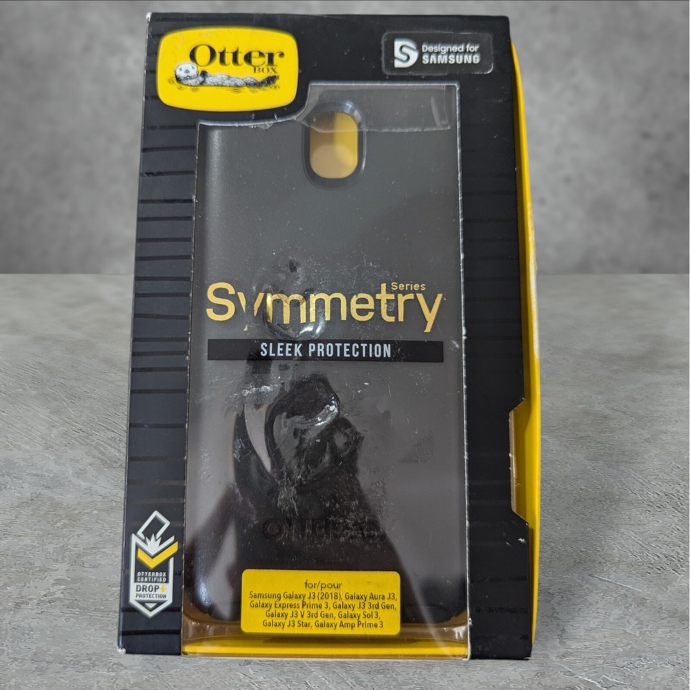 Y2. OtterBox Symmetry Case Samsung For Galaxy J3 Black Used Fits Many Models